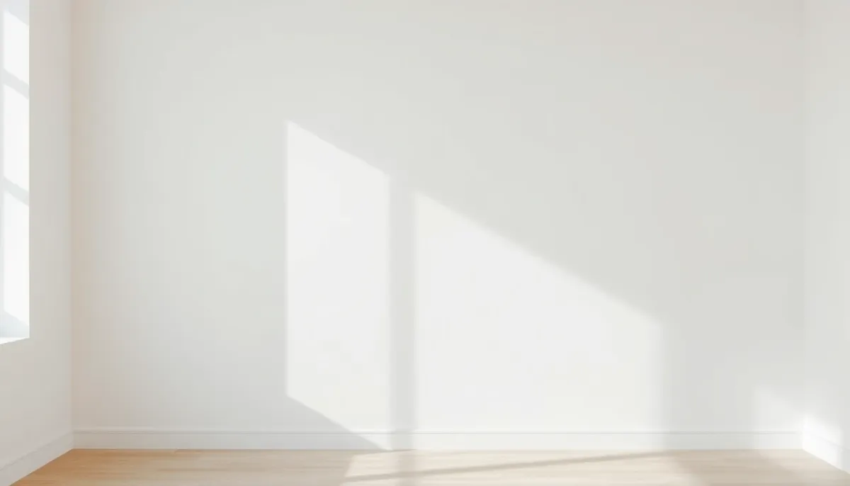 Mur en plaques de plâtre fini avec une surface lisse, prêt à être peint